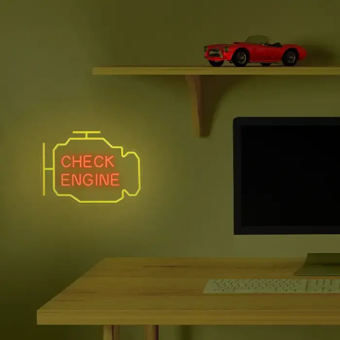 Neon PLEXI LED CHECK ENGINE yellow red NNE21 Neolia Photo 9