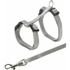 Krūšu siksna kaķēniem - Trixie Kitten Harness with Lead, 19:31cm/8mm, Lead 1.20m. Photo 2