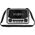 Speaker SVEN SRP-150, gray (3W, Bluetooth, FM/AM/SW, USB, microSD, flashlight, battery) Foto 2