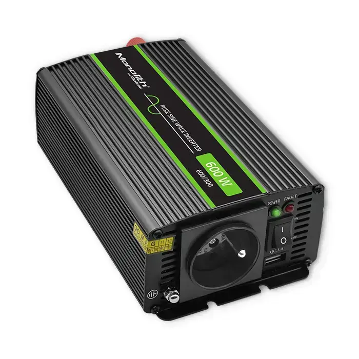 Qoltec Pure Sine Wave Inverter Monolith| 300W | 600W | 12V to 230V Photo 2