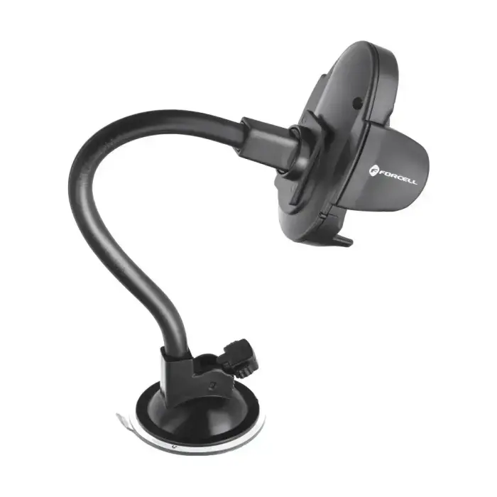 Car phone holder Forcell F-Grip Oval 27 cm windshield / dashboard / air vent black Photo 7