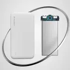 Wozinsky ārējais akumulators (powerbank) Li-Po 10000mAh 2 x USB balts (WPBWE1) Foto 7