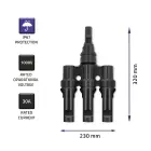 Qoltec Solar Connector | MC4 connector | Type T | 1000V | 30A Foto 4