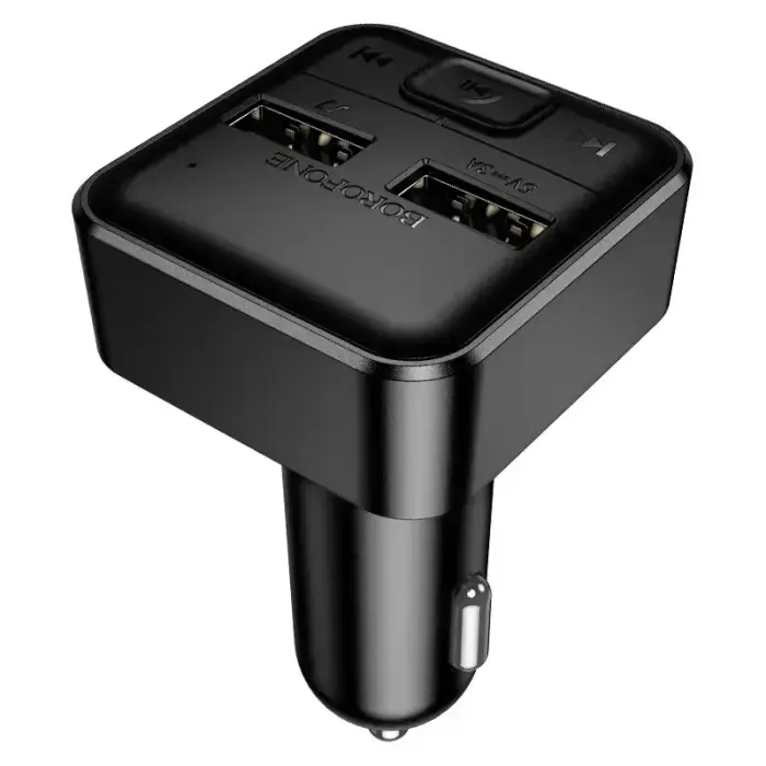 Borofone Transmitter FM BC63 Selecto MP3, Bluetooth - 2xUSB - black Foto 4