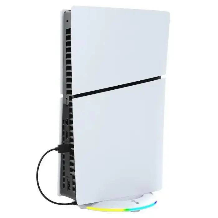 iPega P5S025S Vertical Stand with RGB for PS5 Slim/PS5 Pro White Photo 2