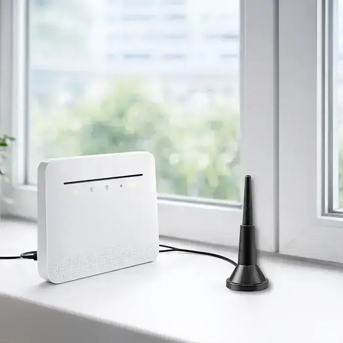 Qoltec 4G LTE antenna with magnetic base | 5dBi | indoor | omnidirectional |600-2700 MHz | SMA | 3m Foto 2