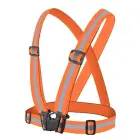 Adjustable reflective harness for a running bike - orange Foto 1
