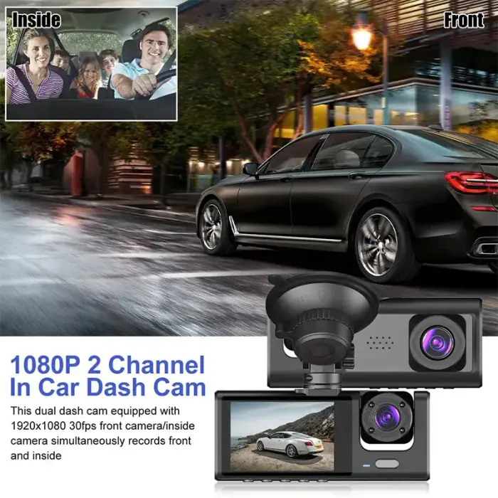 Car Dash Cam DVR-06 2,0 inches + rear camera Photo 2