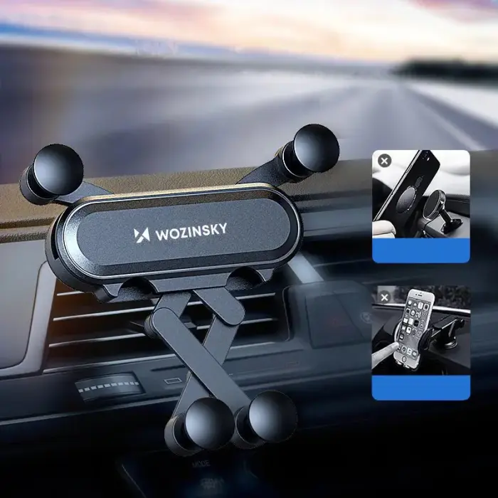 Wozinsky Gravity Car Mount Phone Holder for Air Outlet black (WCH-05) Фото 21