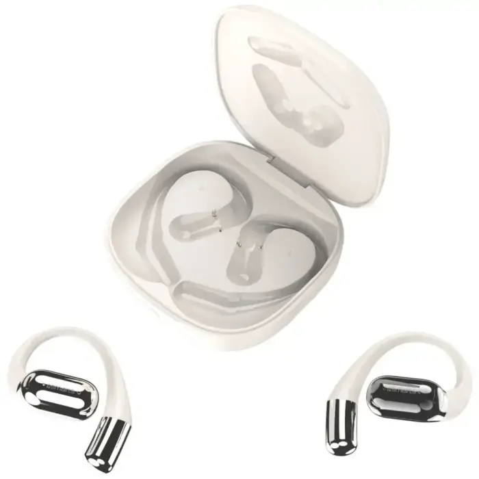 Bluetooth headphones 4smarts SkyBuds OWS with AI screen beige Foto 4