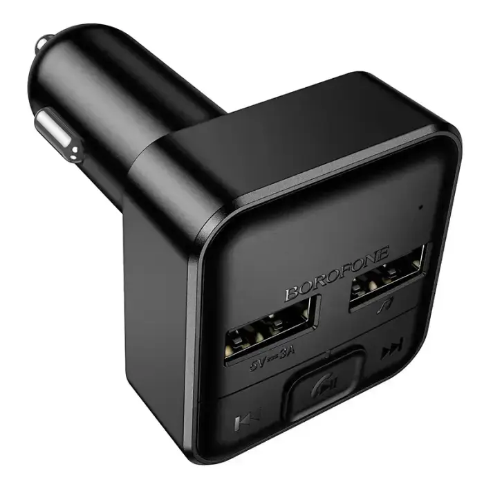 Borofone Transmitter FM BC63 Selecto MP3, Bluetooth - 2xUSB - black Foto 2