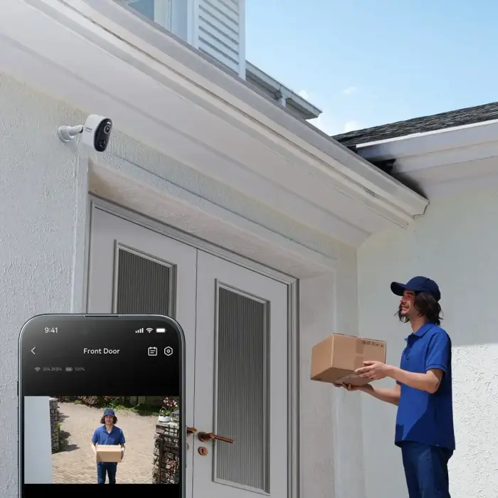 Baseus Security N1 2K Outdoor Monitoring Kit (2 Cameras) – White Фото 12