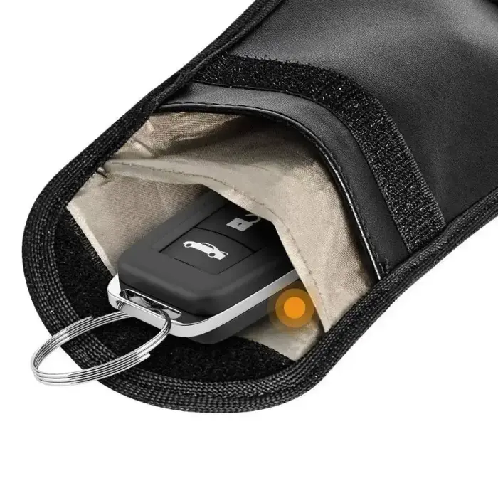 Anti-theft case for car keys blocking radio waves Keyless Faraday Box cover Faraday cage 14 cm with 10 cm black Фото 7