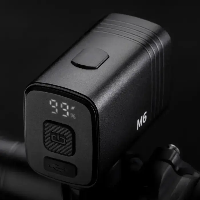 Rockbros M6 1000 lm front rechargeable bike light 2800 mAh - black Foto 5
