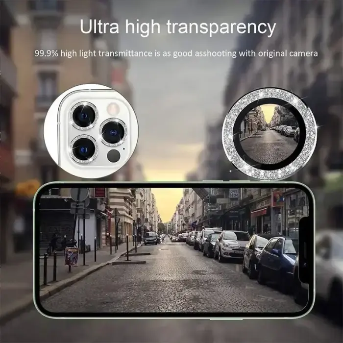 Tempered Glass HARD DIAMOND for camera (LENS) for Samsung Galaxy S23 Plus black (lens 3 pieces) Foto 10