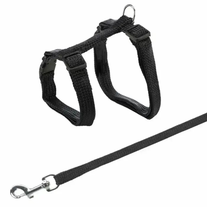 Krūšu siksna ar pavadu kaķiem - Trixie Harness with Lead 22:42cm/10mm, Lead 1.25m. Foto 4