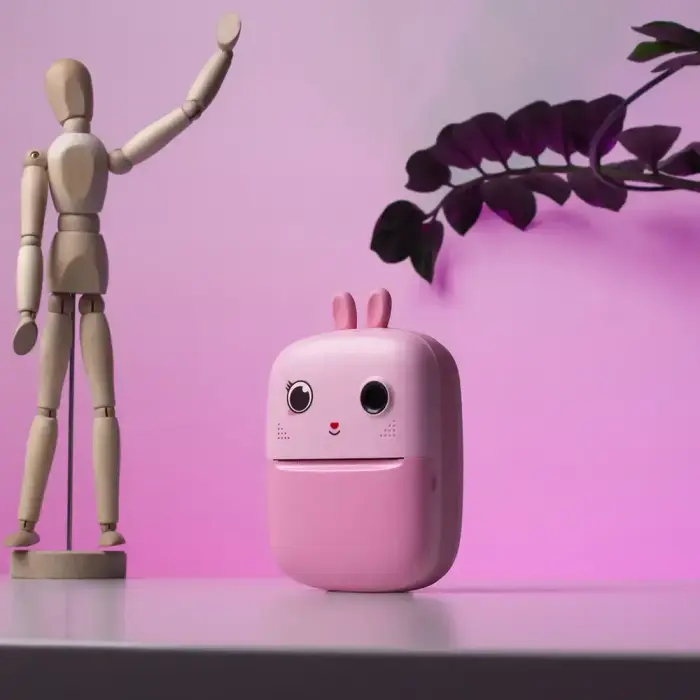 Mini Thermal Printer for Kids with Camera and Camcorder - Pink Фото 9