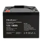 Qoltec AGM battery | 12V | 80Ah | 23.5kg | Maintenance-free | Strong | LongLife | for UPS, RV, boat, heater Фото 5