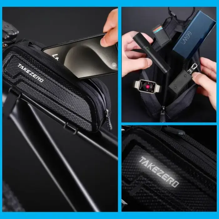 Bike bag TAKEZERO A5 1L Bike Mount black Photo 2