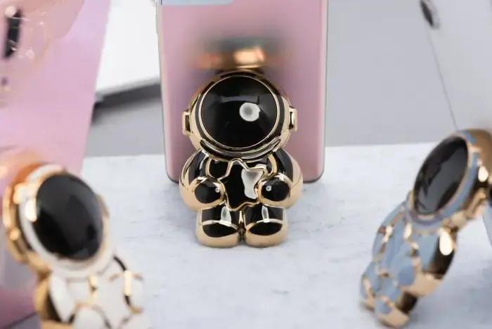 Phone stand ASTRONAUT - stick-on - black Фото 6