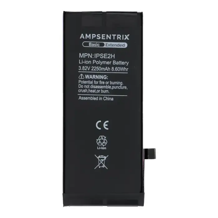  AmpSentrix Basic battery for iPhone SE 2020 (high capacity 2250 mAh) Фото 2