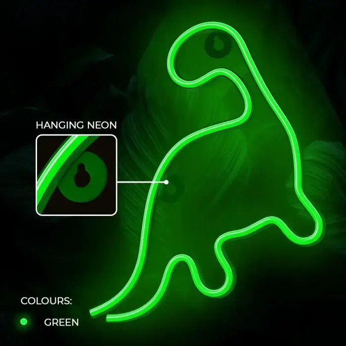 Neon LED Light DINOSAUR green NNE01 Neolia Фото 5