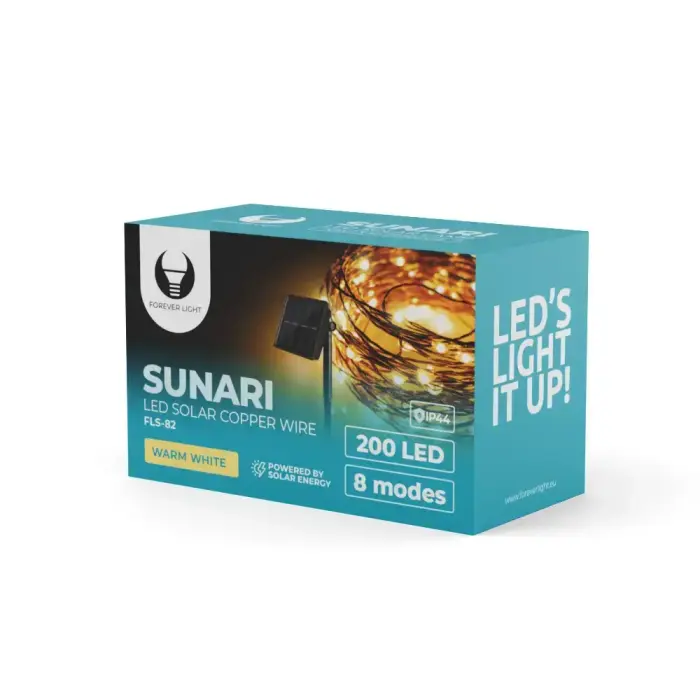 Forever Light Solar LED Lamp SUNARI FLS-82 Copper wire 22m 600mAh Ni-MH Фото 4