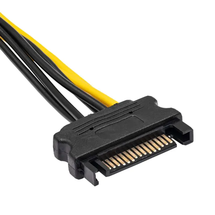 Adapter with cable Akyga AK-CA-30 SATA (m) | PCI-E 6 pin (f) 15cm Foto 3