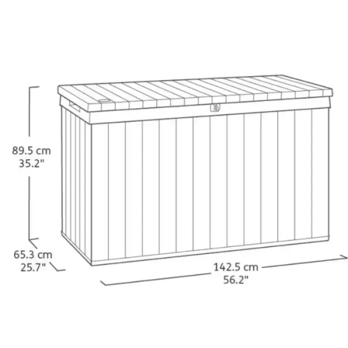 Uzglabāšanas kaste Darwin Box 662L zaļa Foto 3