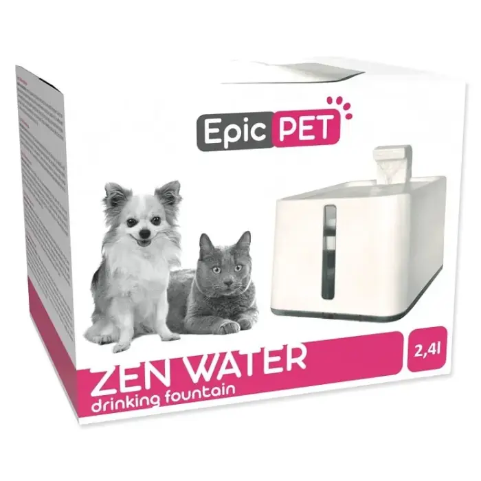 Автоматический питьевой фонтан для животных - Placek Cat Epic Pet Zen water drinking fountain 2.4l|20cm Фото 3