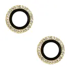 Tempered Glass HARD DIAMOND for camera (LENS) for Iphone 14/14 Plus/16e gold (lens 2 pieces) Foto 1