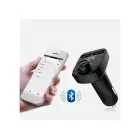 Goodbuy auto FM raidītājs USB | Micro SD | USB | Zila LED | 3.1A v2 Foto 3