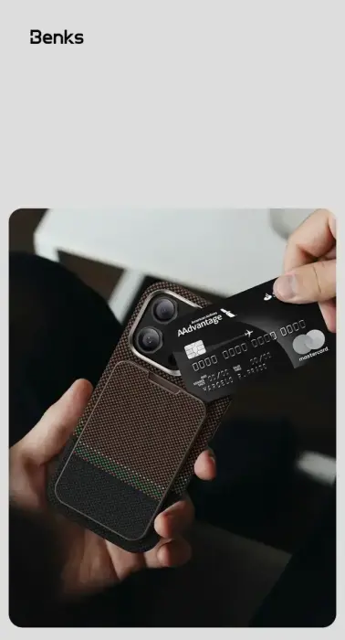 Benks Wallet Magnetic ArmorGo Kevlar Stand 600D Foto 11