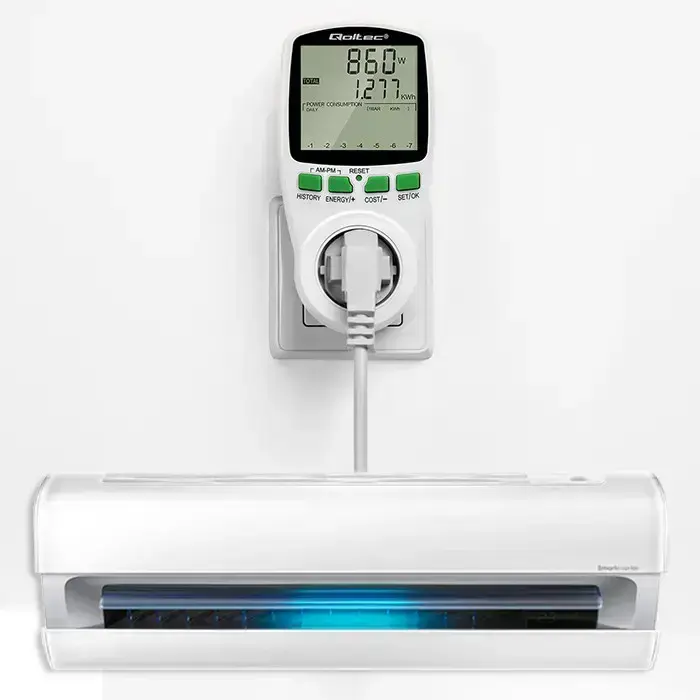 Qoltec Power meter PM0627 with history | 3680W | 16A | LCD Foto 9
