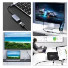 Wozinsky WACH-01 USB-C - HDMI 4K 60Hz Adapter - Black Фото 5