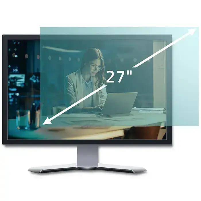 Qoltec Anti Blue Light Filter 27" | 16:9 | Eye protection | Anti Glare | Matt | for screen Фото 2
