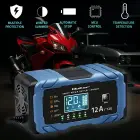Qoltec Intelligent microprocessor charger 12V 12A | Rectifier with repair function | AGM GEL LiFePO4 | 9-stage charging  Foto 2