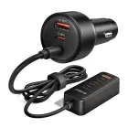 Orico ChargeClip 108W Car Charger 2x USB-A + 4x USB-C with Clip - Black Foto 1