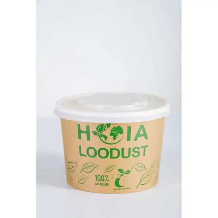 Compostable food containers with lids Go Green 230ml 5pcs/0,06kg Photo 2