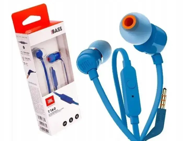 Wired headset JBL T160BL blue Foto 3