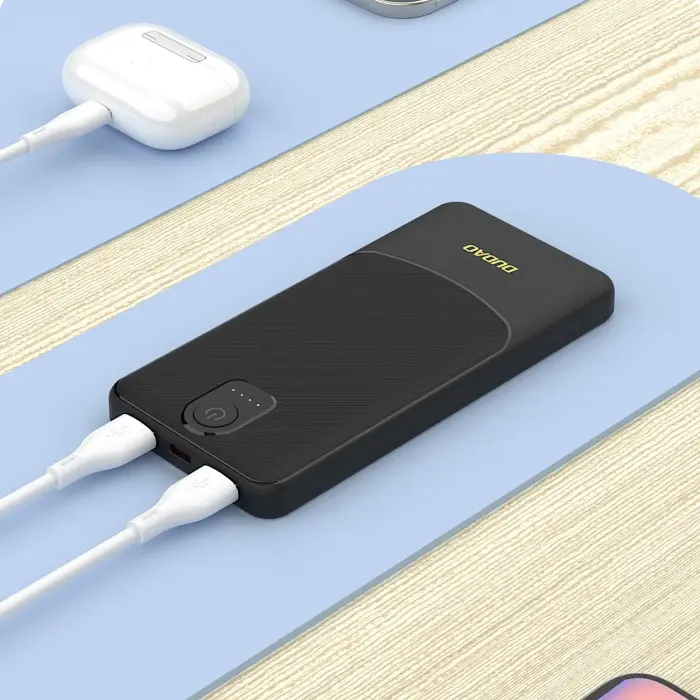 Dudao K10 внешний аккумулятор (powerbank) | 10000 mAh | 12W | USB-C, USB-A | LED дисплей | черный Фото 5