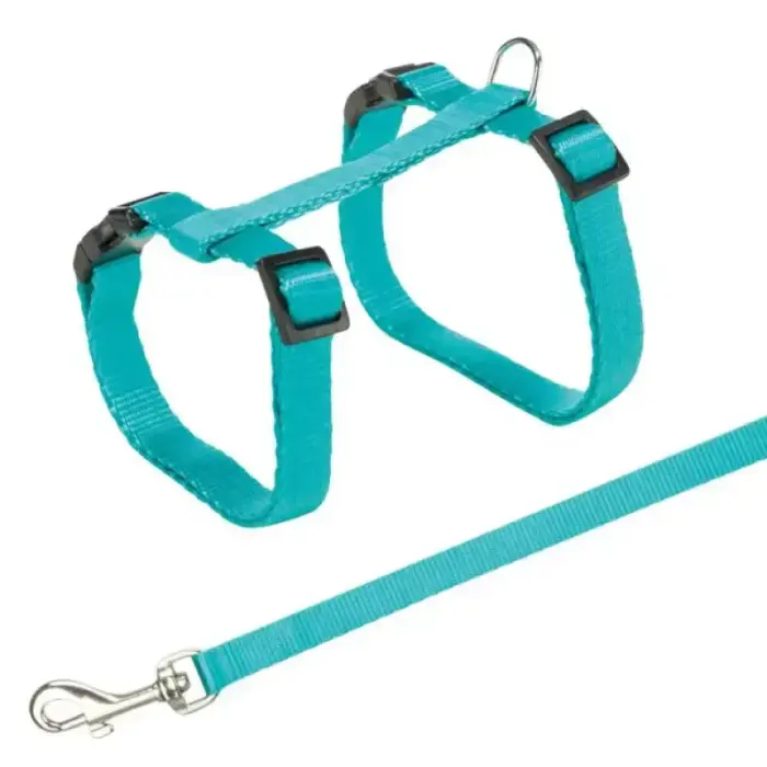 Krūšu siksna un pavada kaķiem - Trixie Harness with Lead 27-45 cm/10mm, Lead 1.20m Foto 4