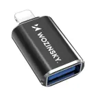 Wozinsky WALA-01 Lightning to USB-A OTG Adapter - Black Фото 1