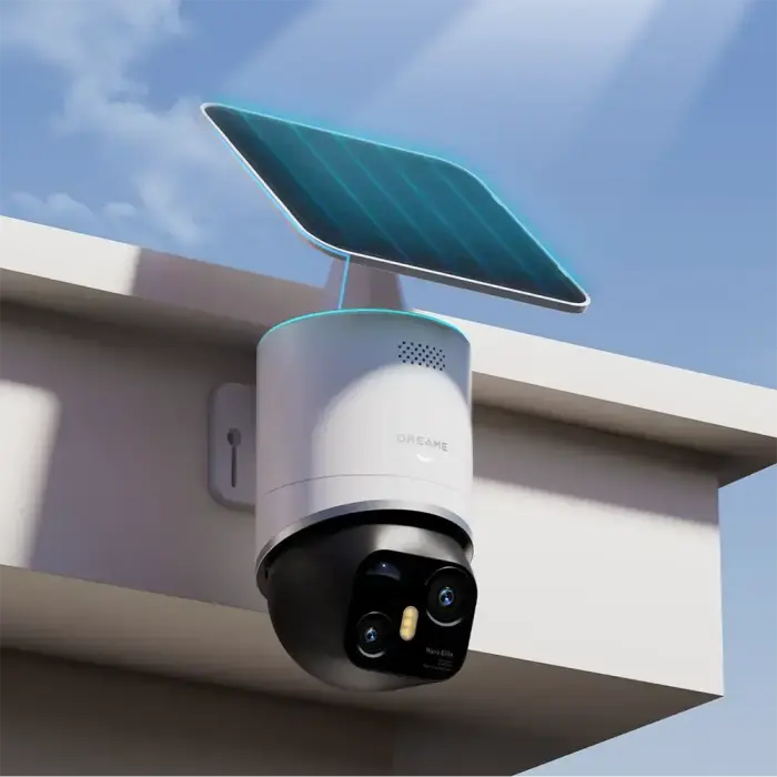 Kamera zewnętrzna Dreame Navo Elite 1 Outcam 360° z panelem solarnym - biała Foto 11