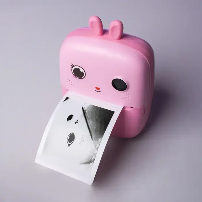 Mini Thermal Printer for Kids with Camera and Camcorder - Pink Фото 11