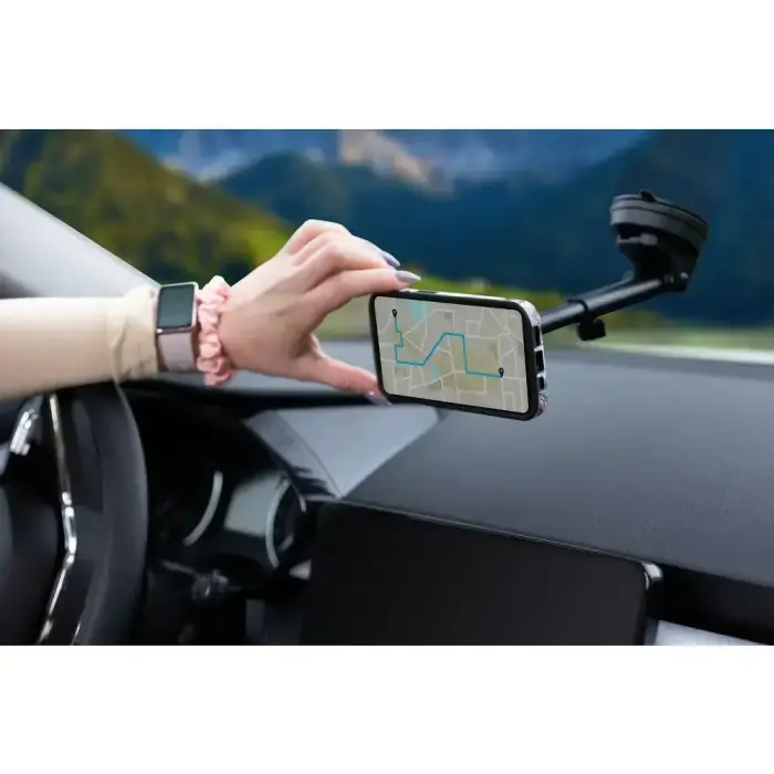 Magnetic car phone holder compatible with Magsafe Forcell F-Grip PrecisionX windshield/ dashboard / air vent black Photo 10