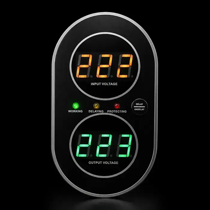 Qoltec Automatic Voltage Stabilizer AVR 3000VA | 1800W | Compact | Toroidal transformer Foto 5