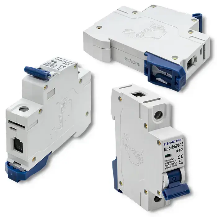 Qoltec Overcurrent Circuit Breaker B40| Fuse | AC | 40A | 1P Foto 15