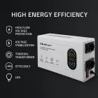 Qoltec Automatic Voltage Stabilizer AVR 2000VA | 1200W | Compact | Toroidal transformer Photo 2
