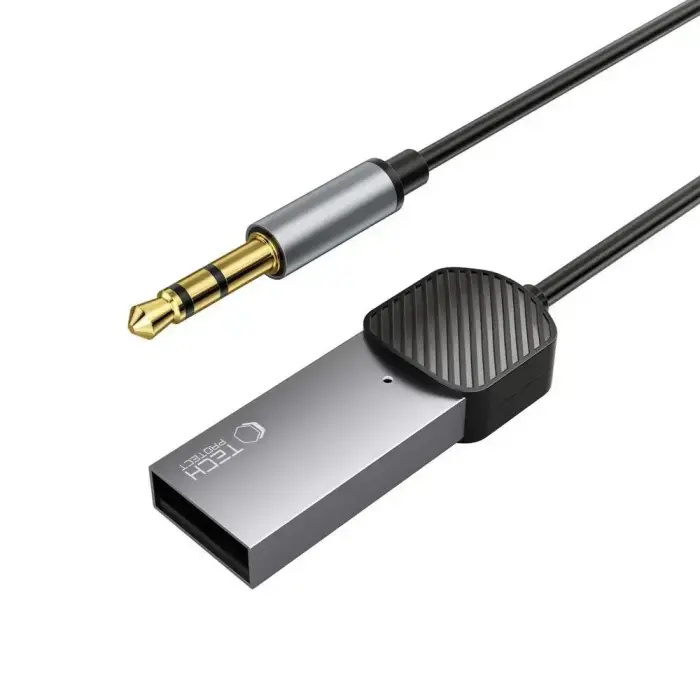 Tech-Protect UltraBoost audio adapter mini jack 3.5mm (male) / Bluetooth - gray Foto 2